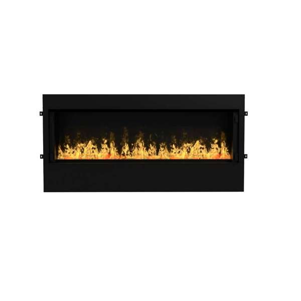 Dimplex CBX1500 wide linear built-in electric fireplace with ribbon flame and black bezel