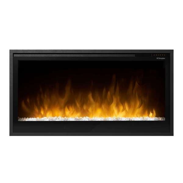 Dimplex PLF3614 Multi-Fire XD built-in electric fireplace with yellow and orange flame